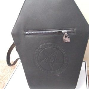 black craft cult coffin backpack